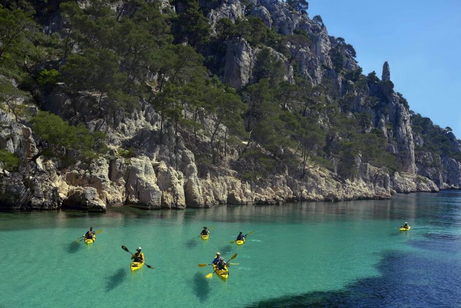 Cassis: Calanques National Park Sea Kayaking Tour - Shoes, swim time, and what to bring so you’re comfortable