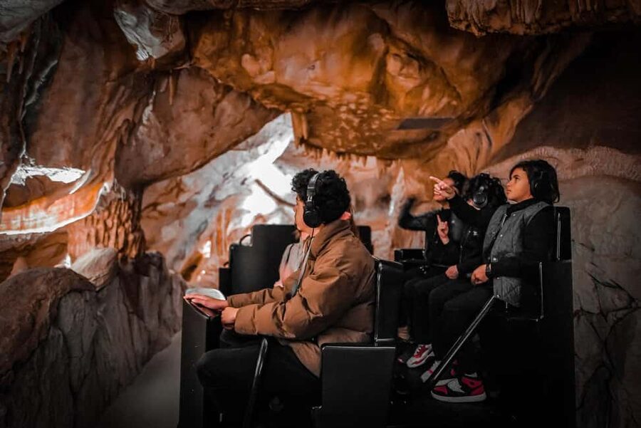 Marseille: Cosquer Cave Ticket & Panier District Audio Tour - Inside the recreated Cosquer Cave: early humans, plus an exploratory vehicle ride