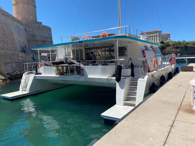 Marseille: Sunset catamaran cruise, buffet & drinks - The practical reality: how sea conditions can change the plan