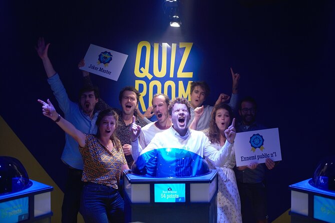 Private Quiz Game Session in Marseille - The Staff Makes It: David, Ryan, Lilia, and Isra